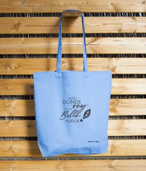 Bolsa Ecológica Tote Bag Algodón Azul