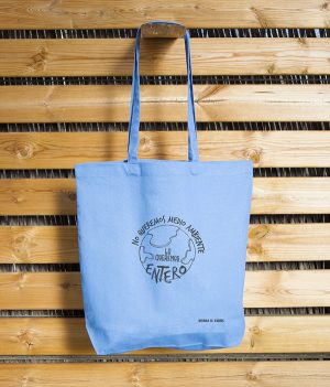 Bolsa Ecológica Tote Bag Azul Medio Ambiente
