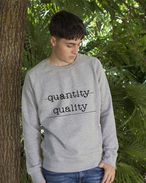 Sudadera Ecológica Algodón Grey Quatity Quality